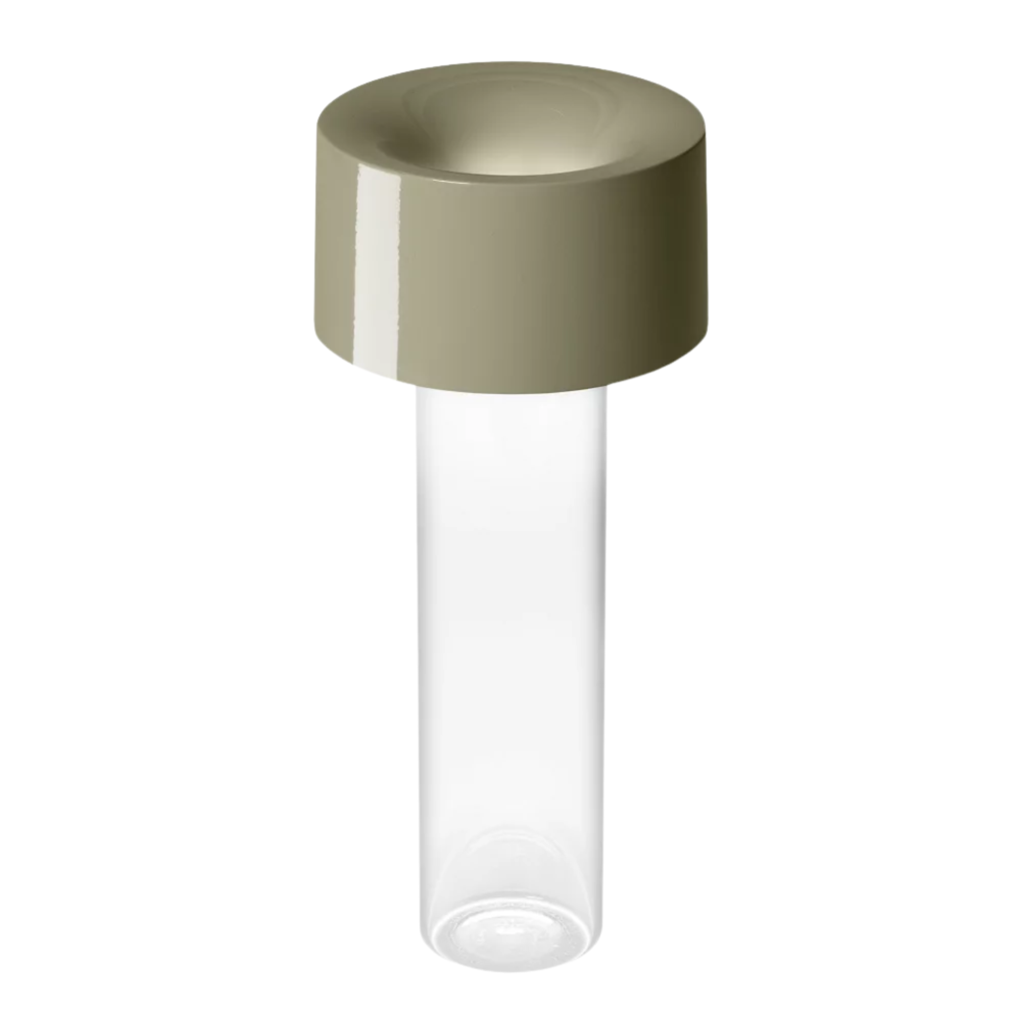 The sage green Fleur Portable Table Lamp from Foscarini.