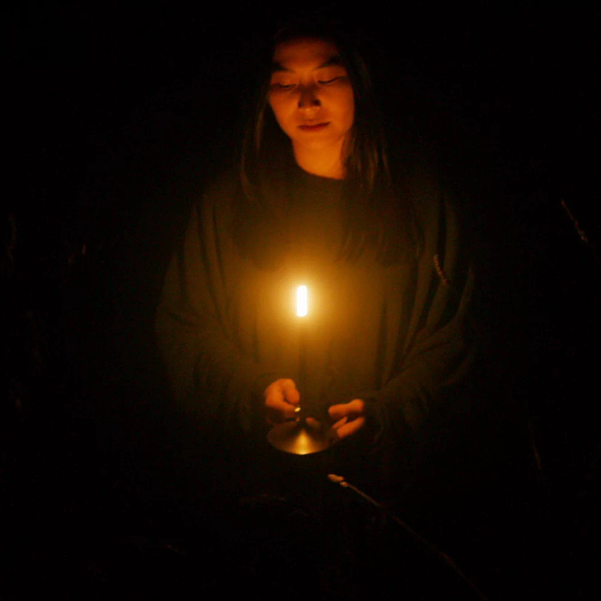 The brass Wick Cordless Lamp from Graypants, a functional outdoor light.