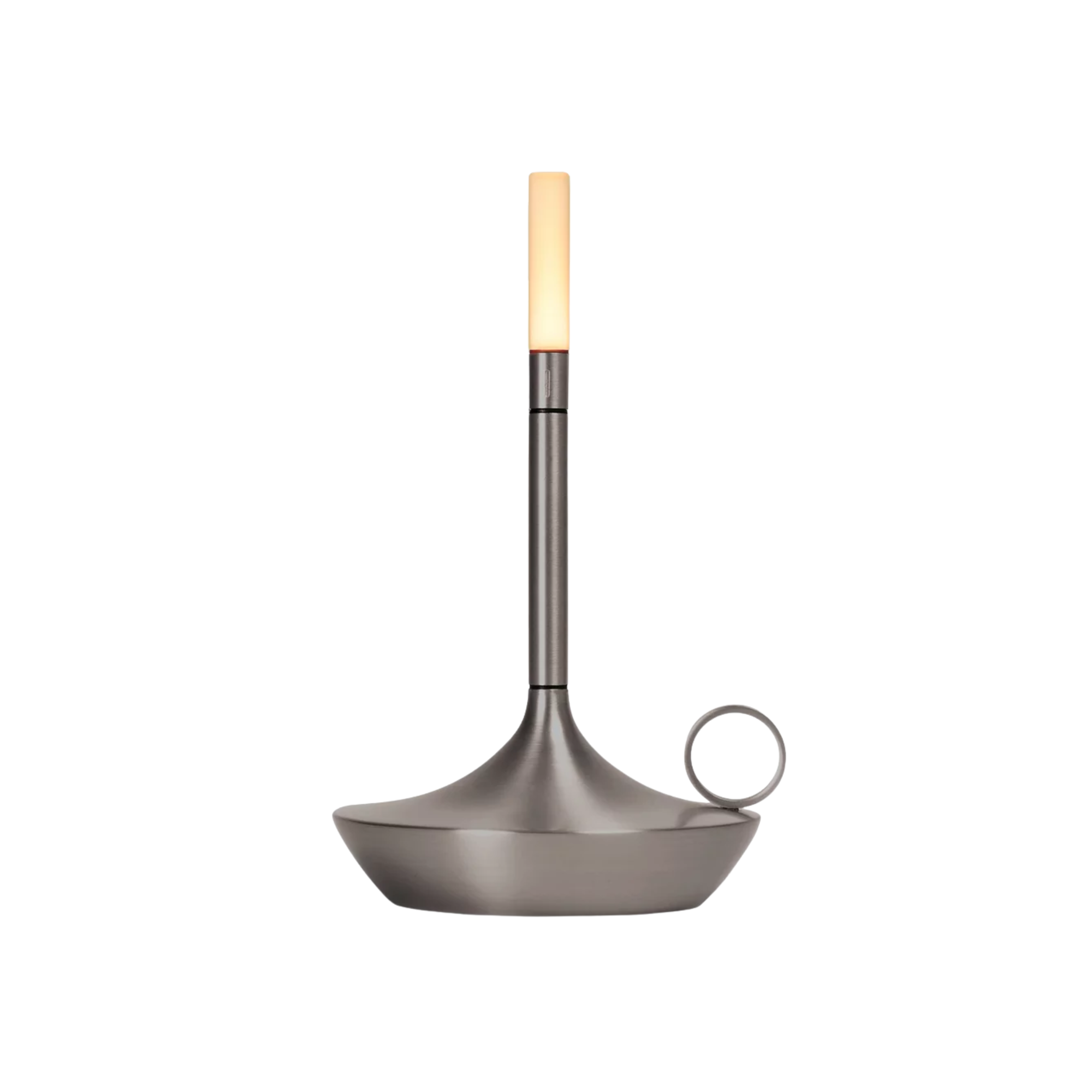 The small graphite Wick Pro Cordless Lamp from Graypants.