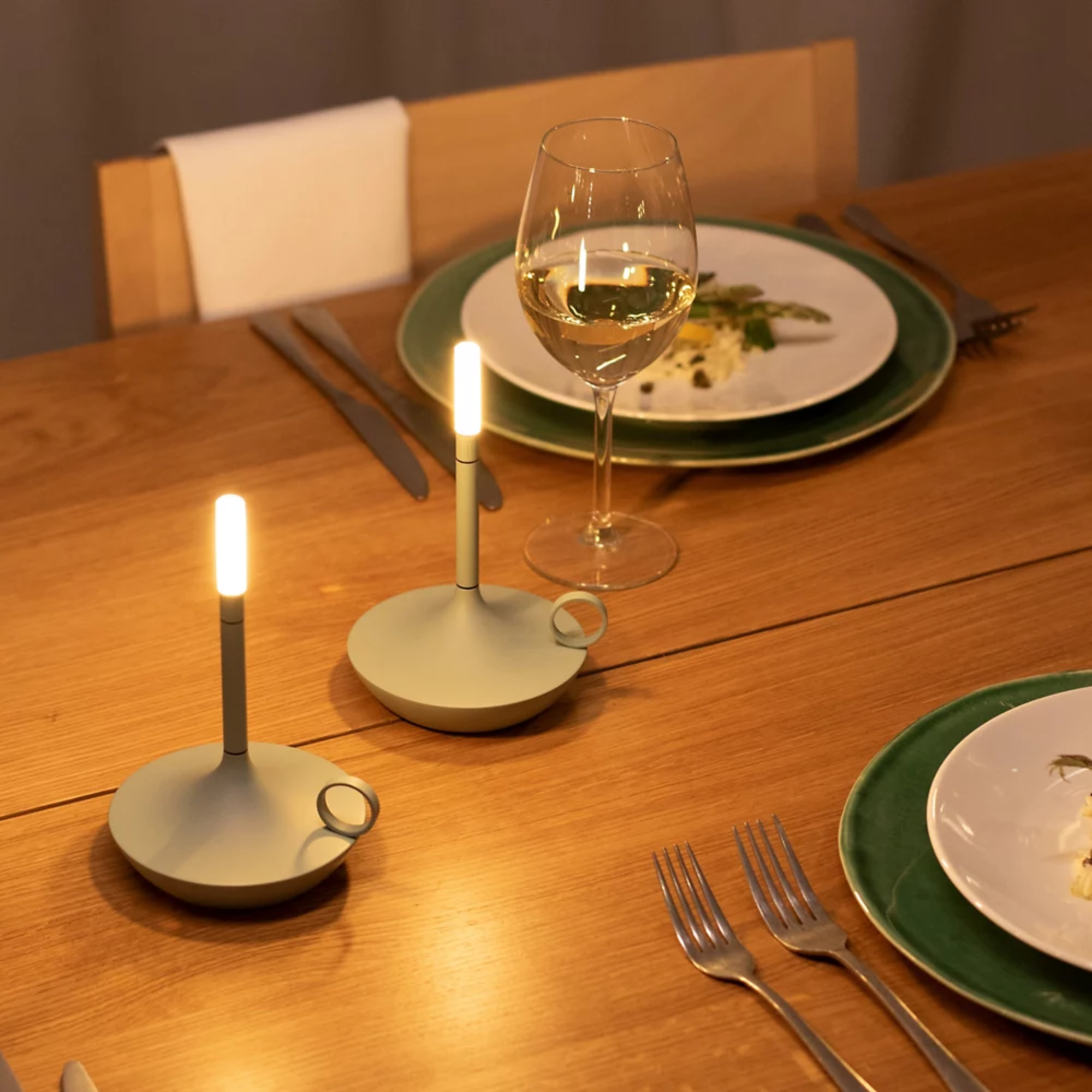 The Wick Pro Cordless Lamp from Graypants used for home dining. all-groups