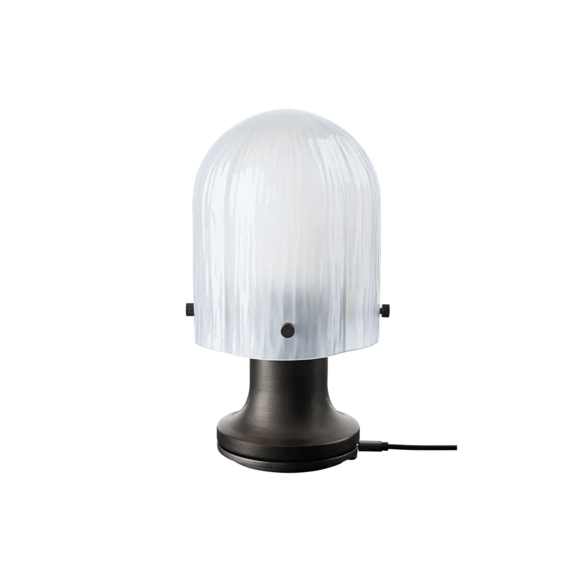 The Seine Portable Table Lamp from GUBI showing the charging cord.