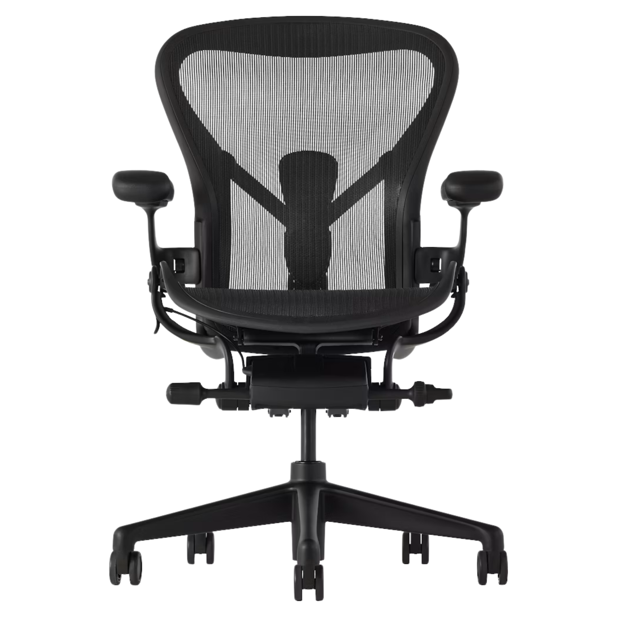 The front of the Aeron Office Chair from Herman Miller.