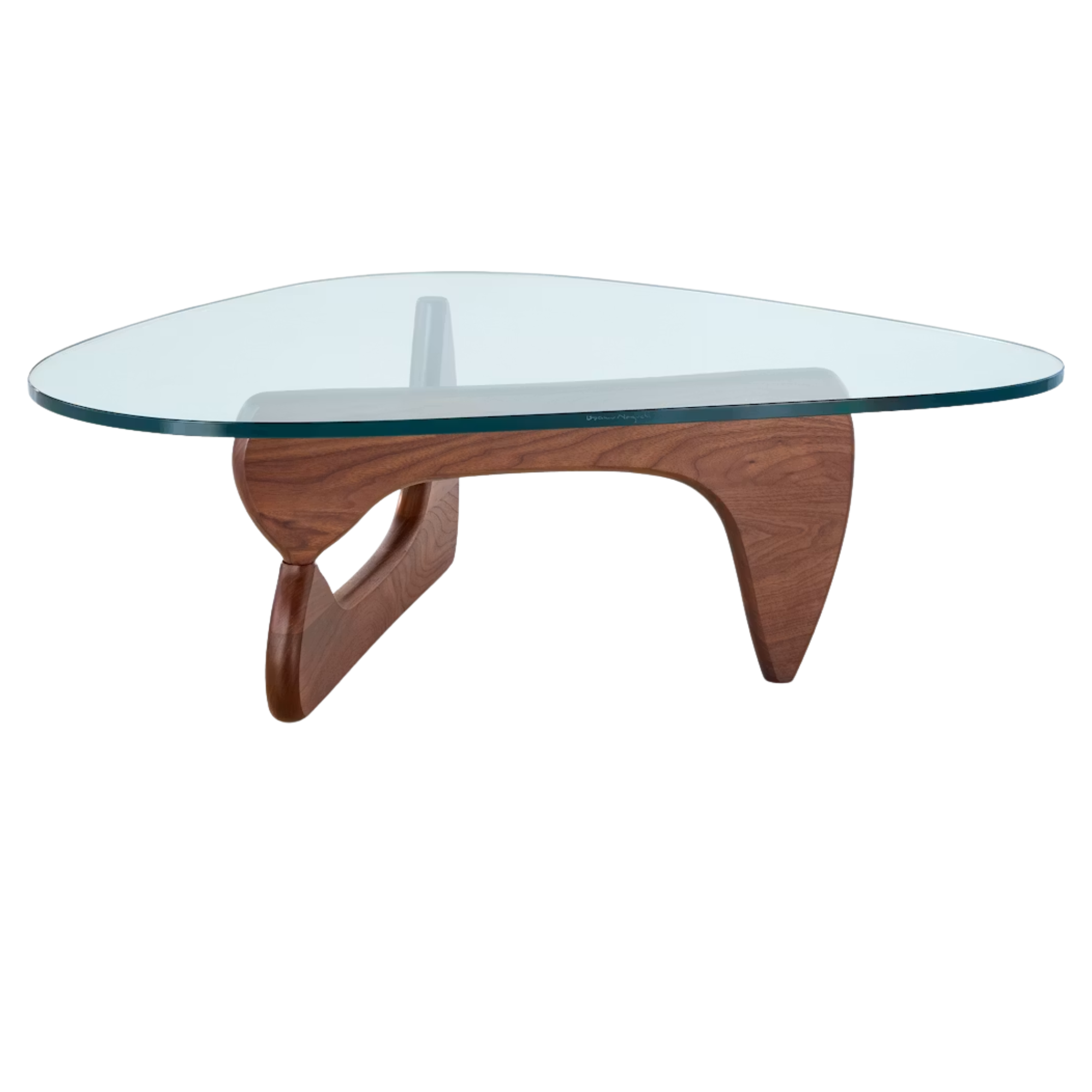 The walnut Noguchi Table from Herman Miller.