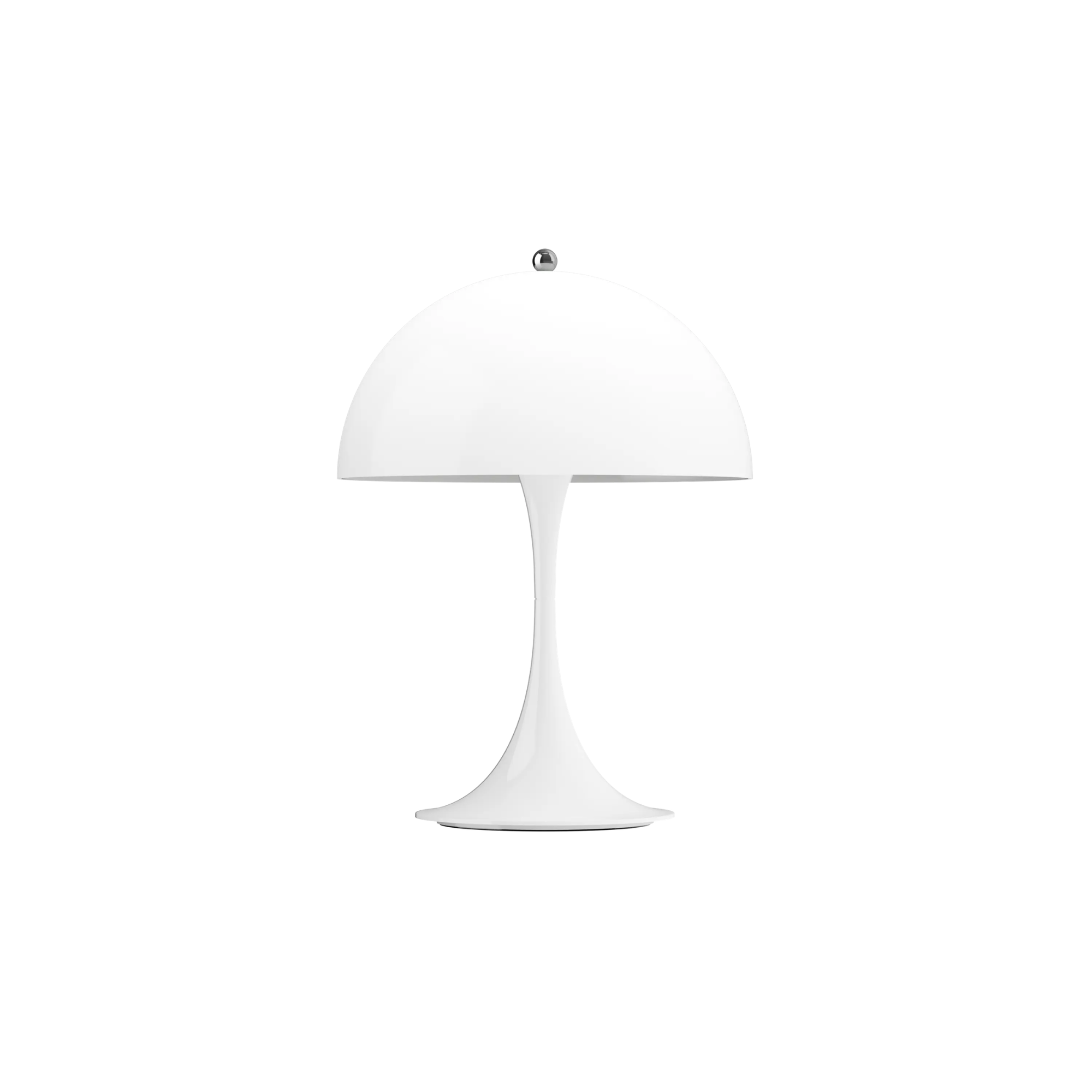 The opal Panthella 250 Portable Lamp from Louis Poulsen turned off.