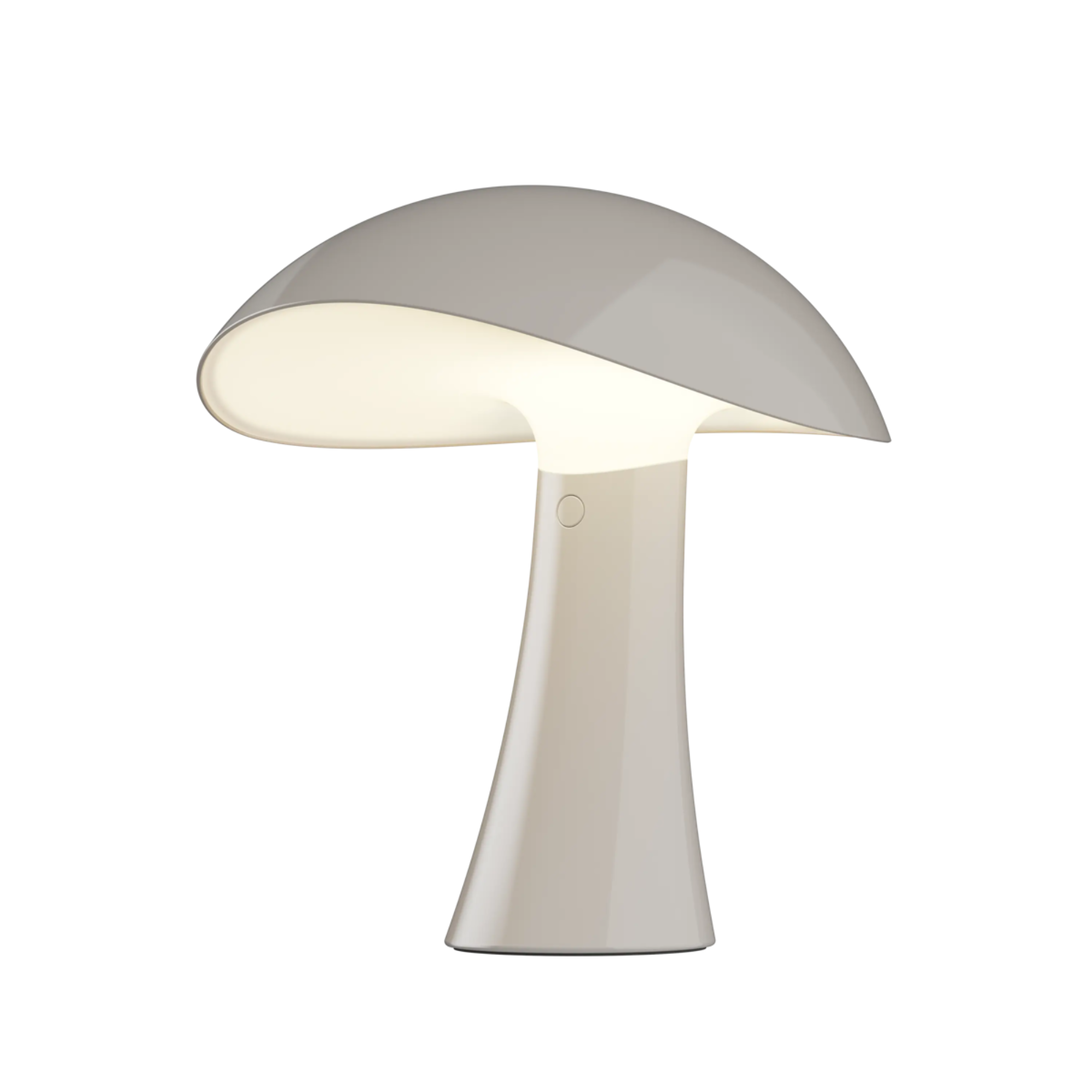 The earth gray Rumee 220 Portable Lamp from Louis Poulsen.