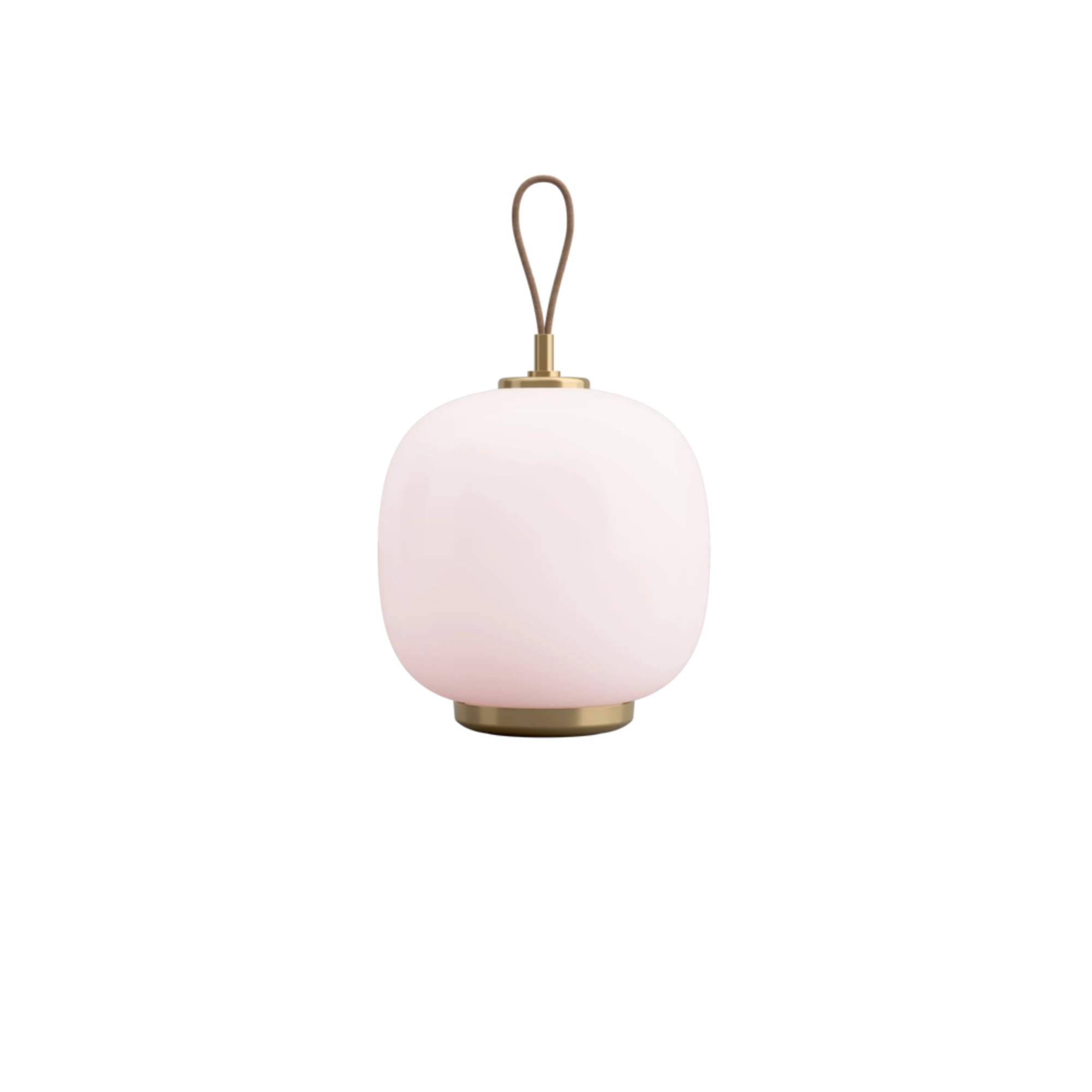 The pale rose VL45 Radiohus Table Lamp from Louis Poulsen turned off.