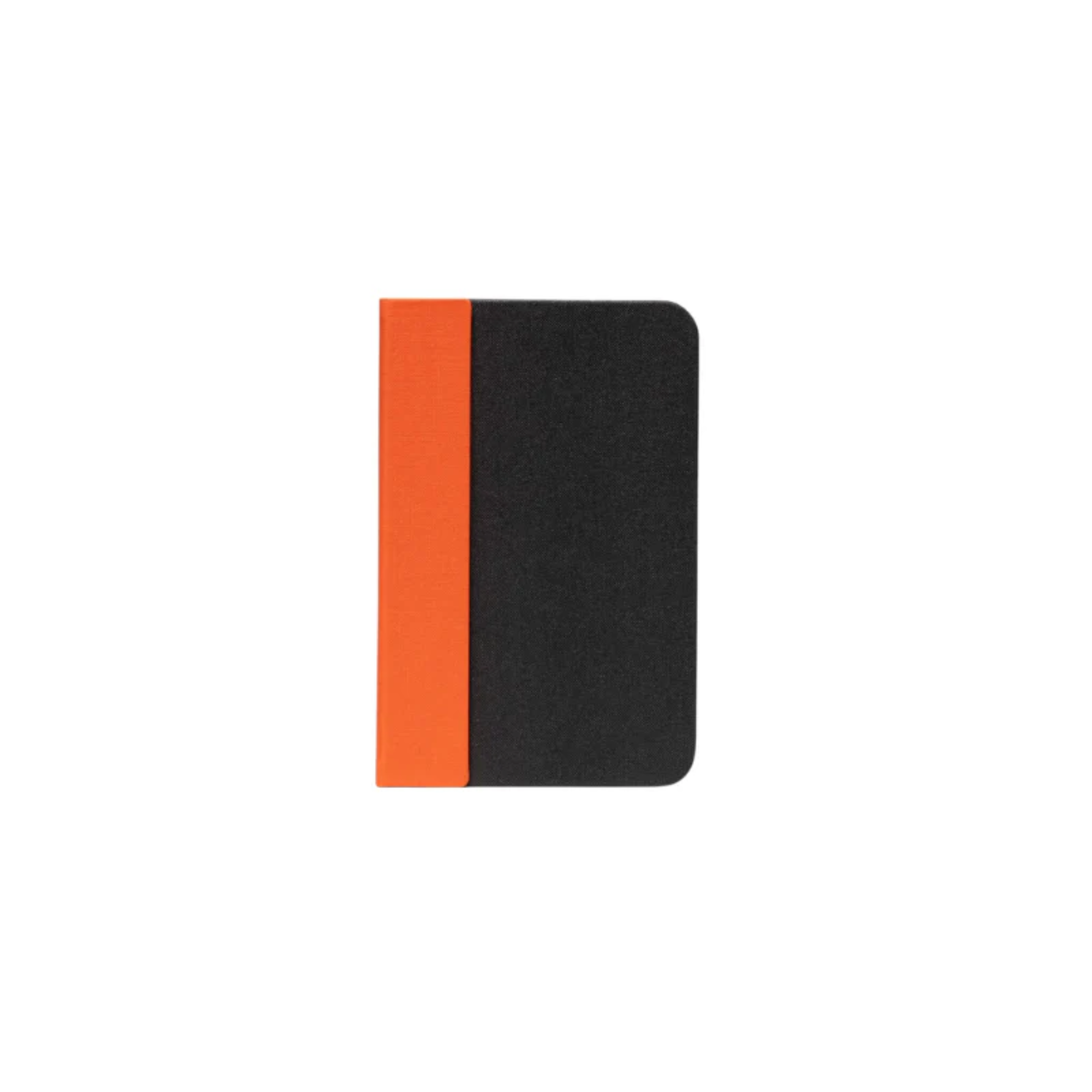 The black and orange Lito Mini Cordless Book Lamp from Lumio.