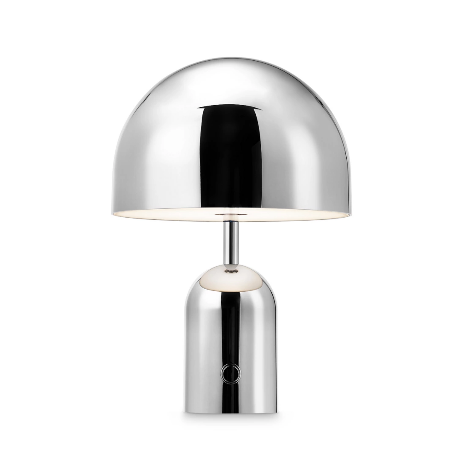 The silver Bell Cordless Lamp from Tom Dixon.