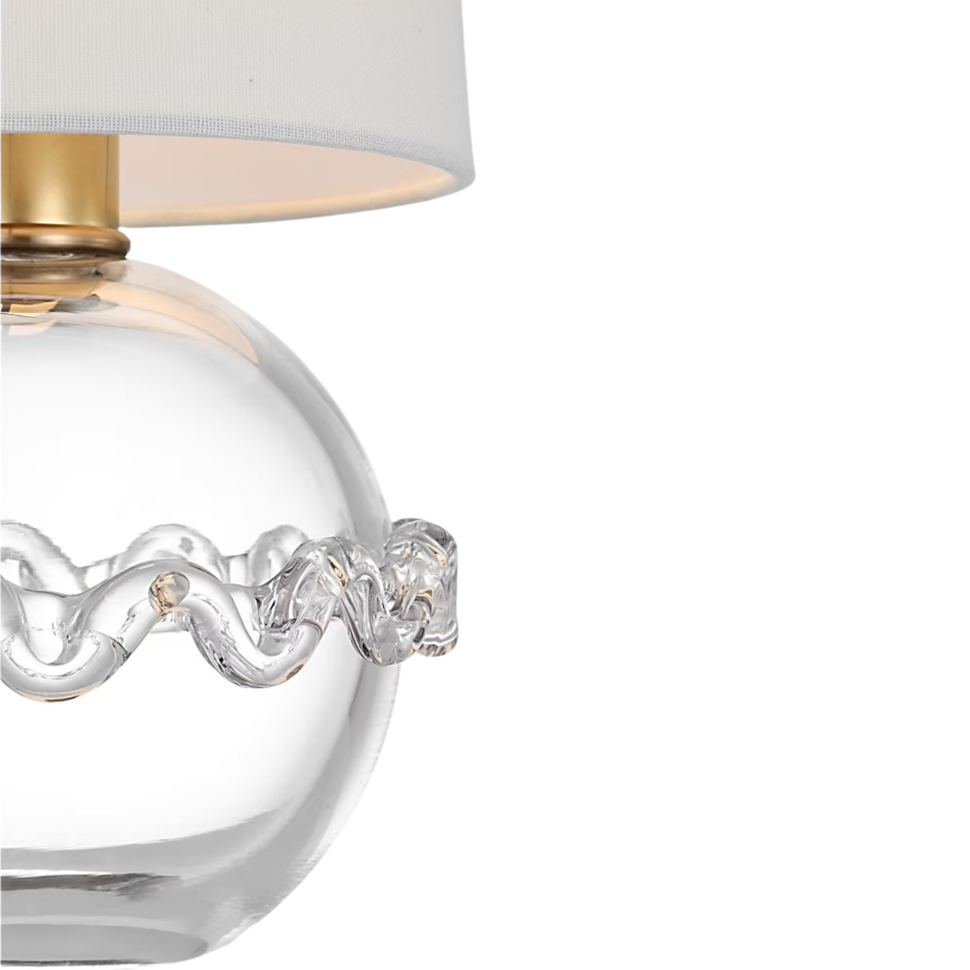 The Breslin Cordless Lamp from Visual Comfort Signature showing the lamp design in detail.
