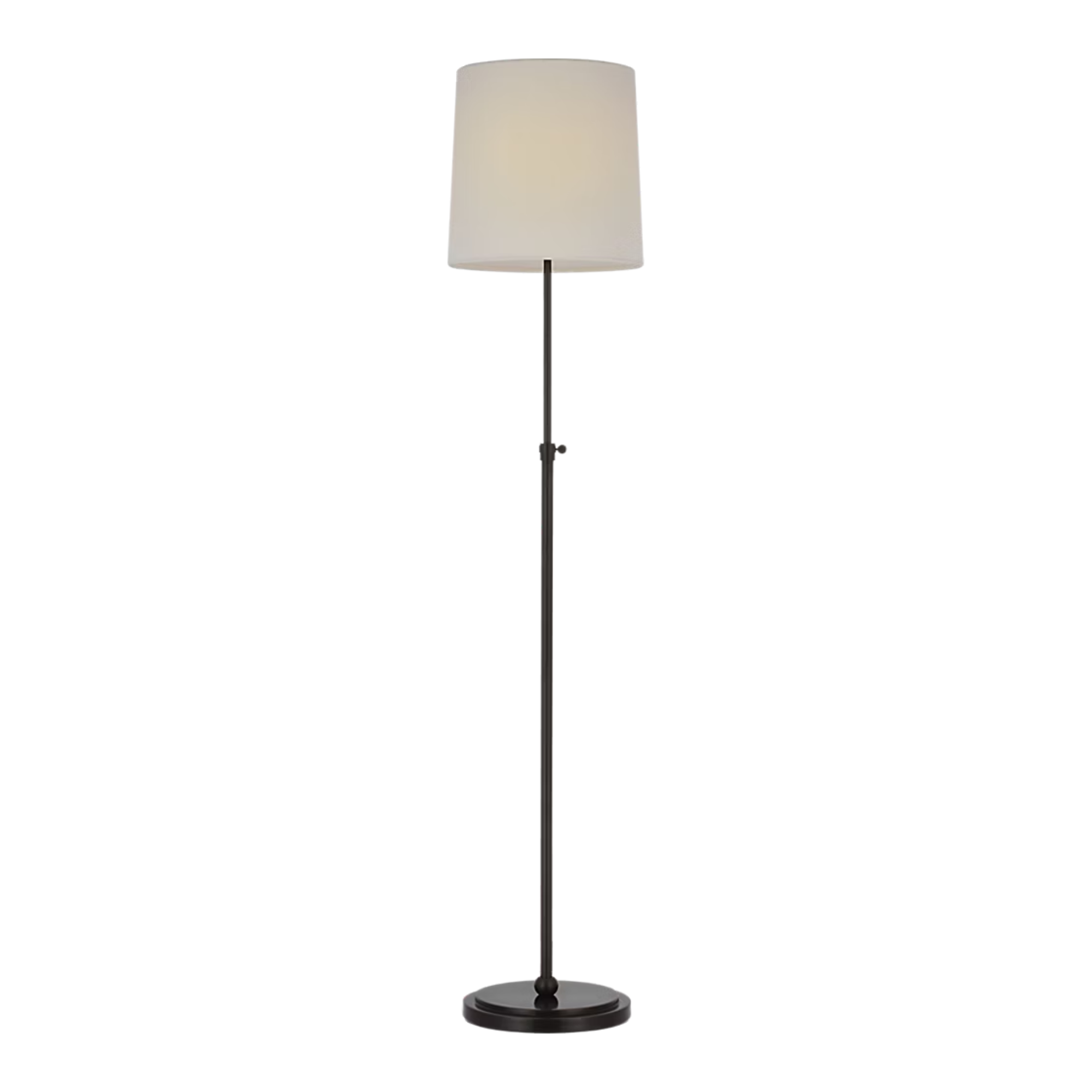 The bronze Bryant Adjustable Cordless Floor Lamp turned off.