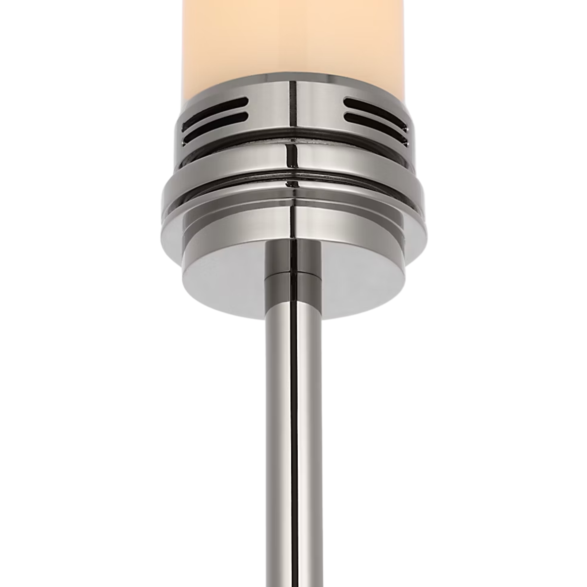 The polished nickel Bryant Adjustable Cordless Floor Lamp fixture.