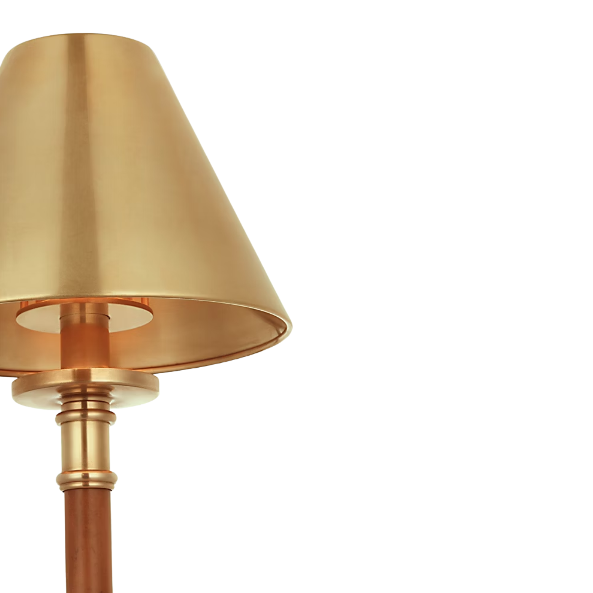 The Dalfern Cordless Desk Lamp from Visual Comfort Signature focusing on the shade.