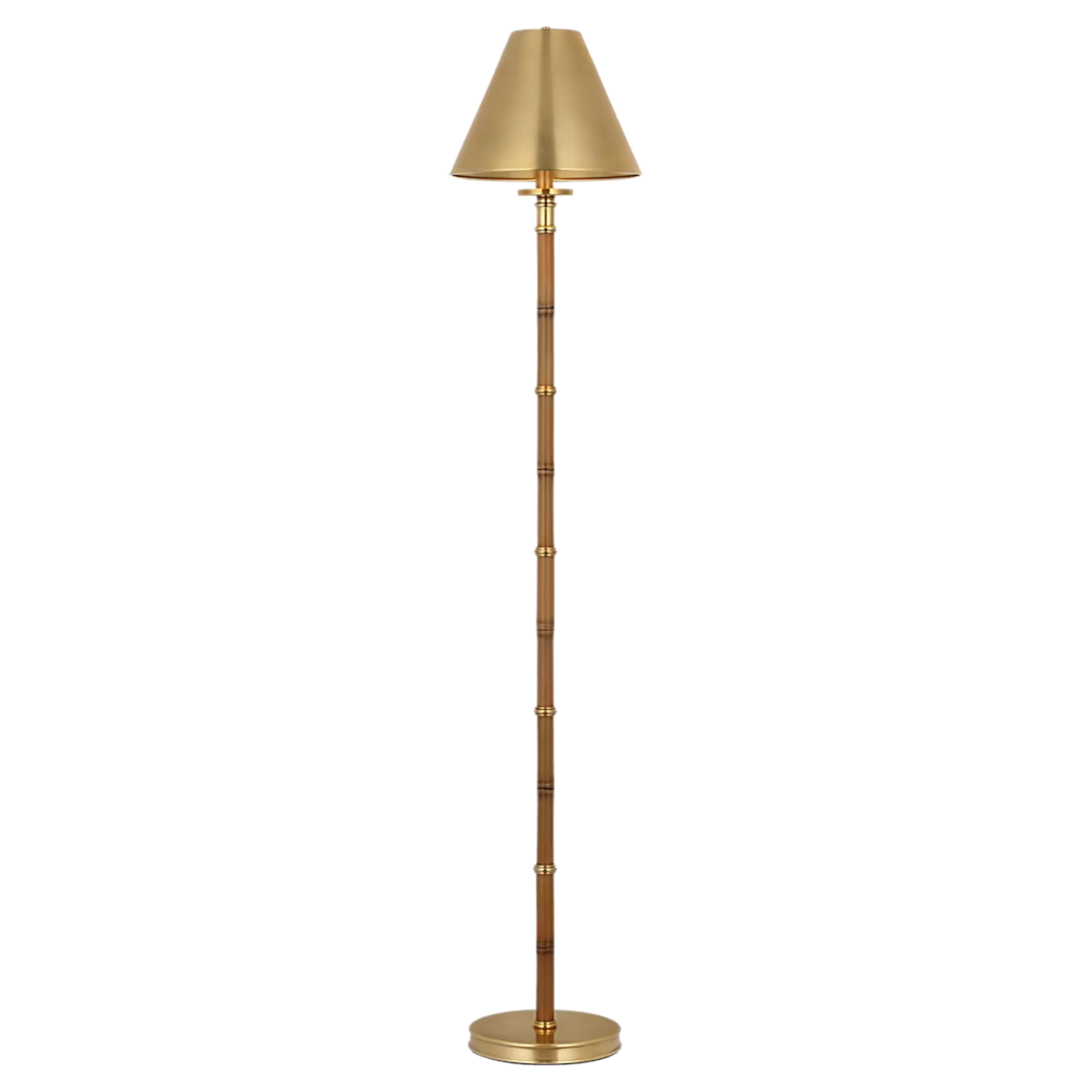 The Dalfern Cordless Reading Floor Lamp by Visual Comfort Signature, designed by Ralph Lauren at an angle.