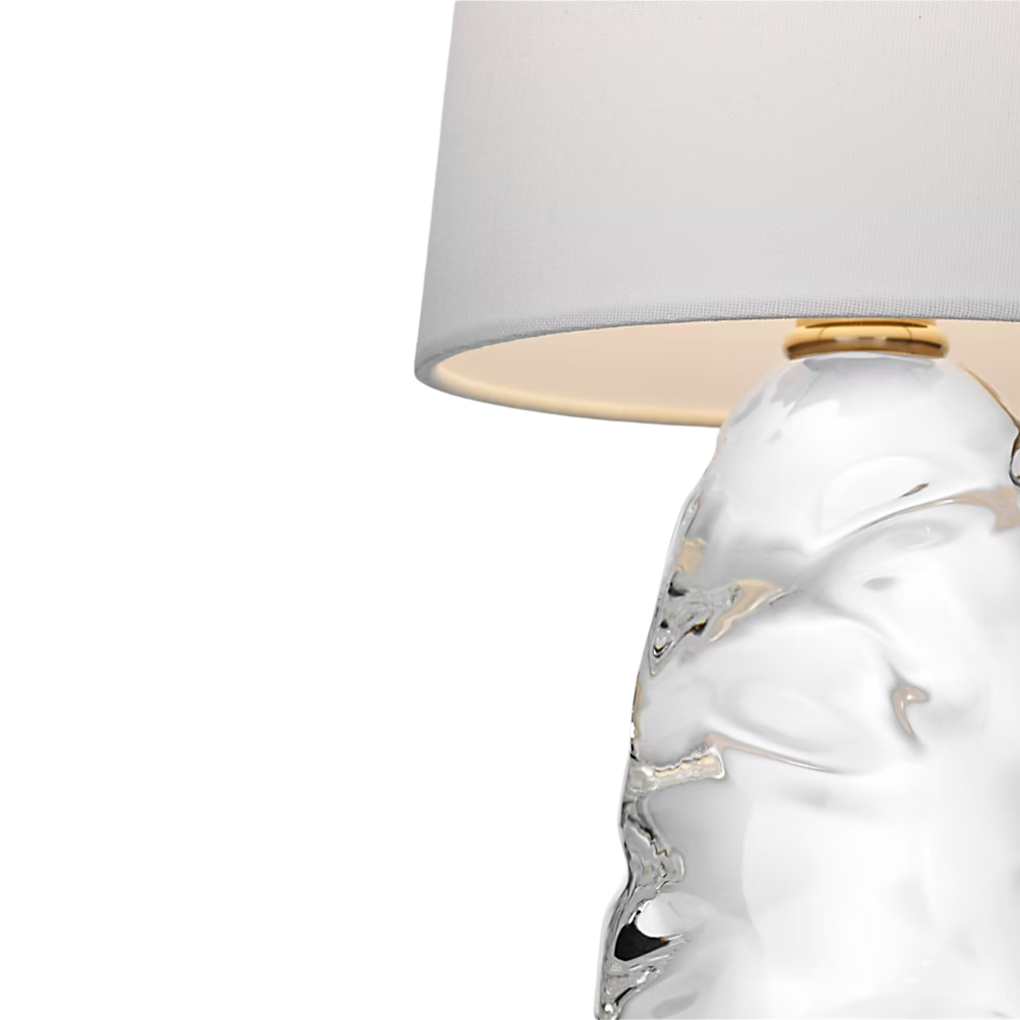 The Lupin Cordless Lamp from Visual Comfort Signature, focusing on the body and shade.