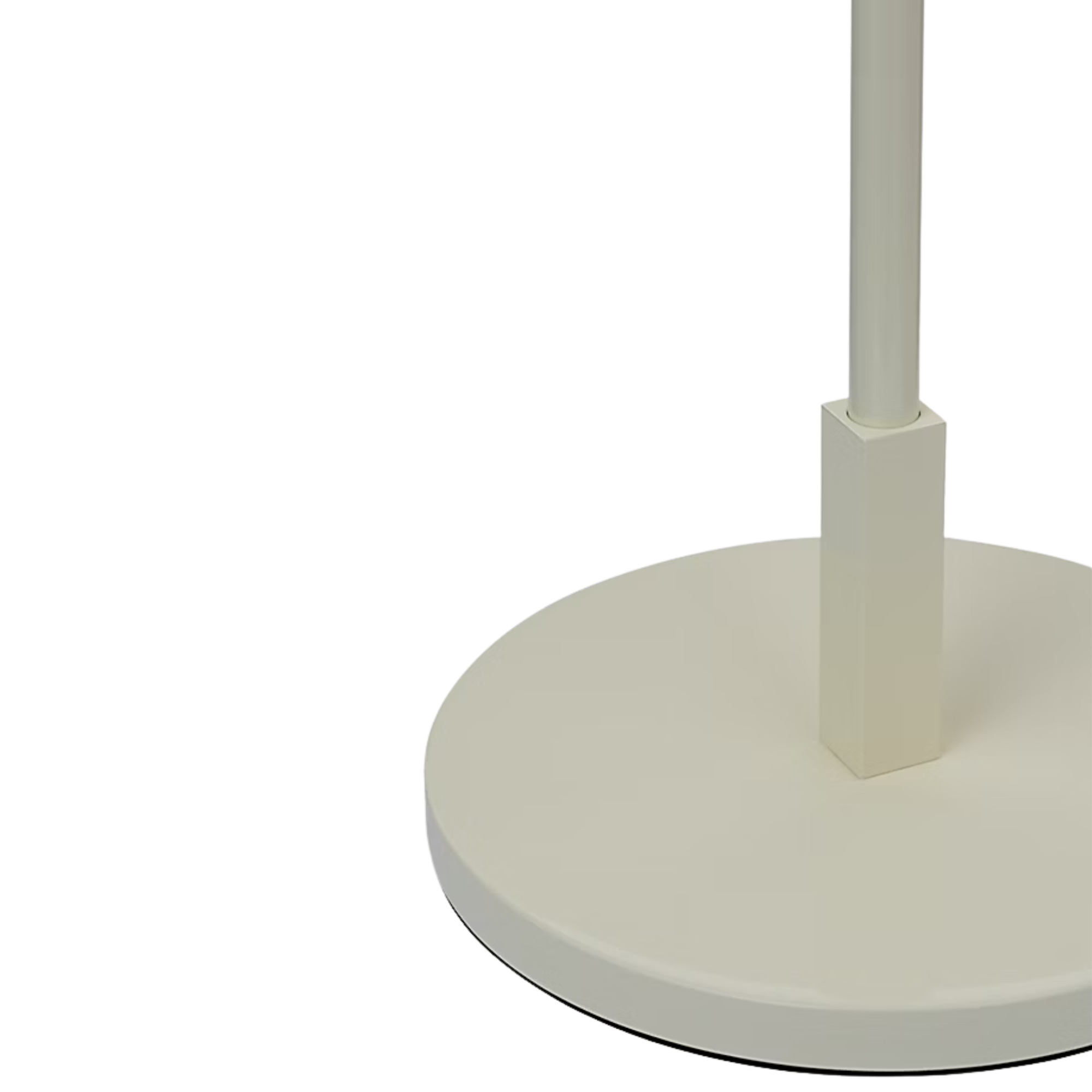 The light cream and natural linen shade Walker Cordless Floor Lamp from Visual Comfort Signature base.