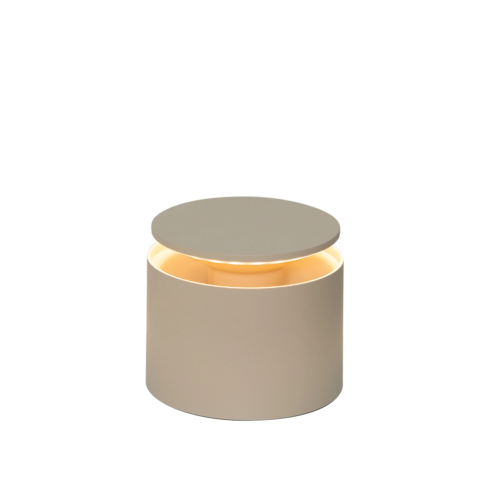 The sand PushUp Pro Cordless Lamp from Zafferano.