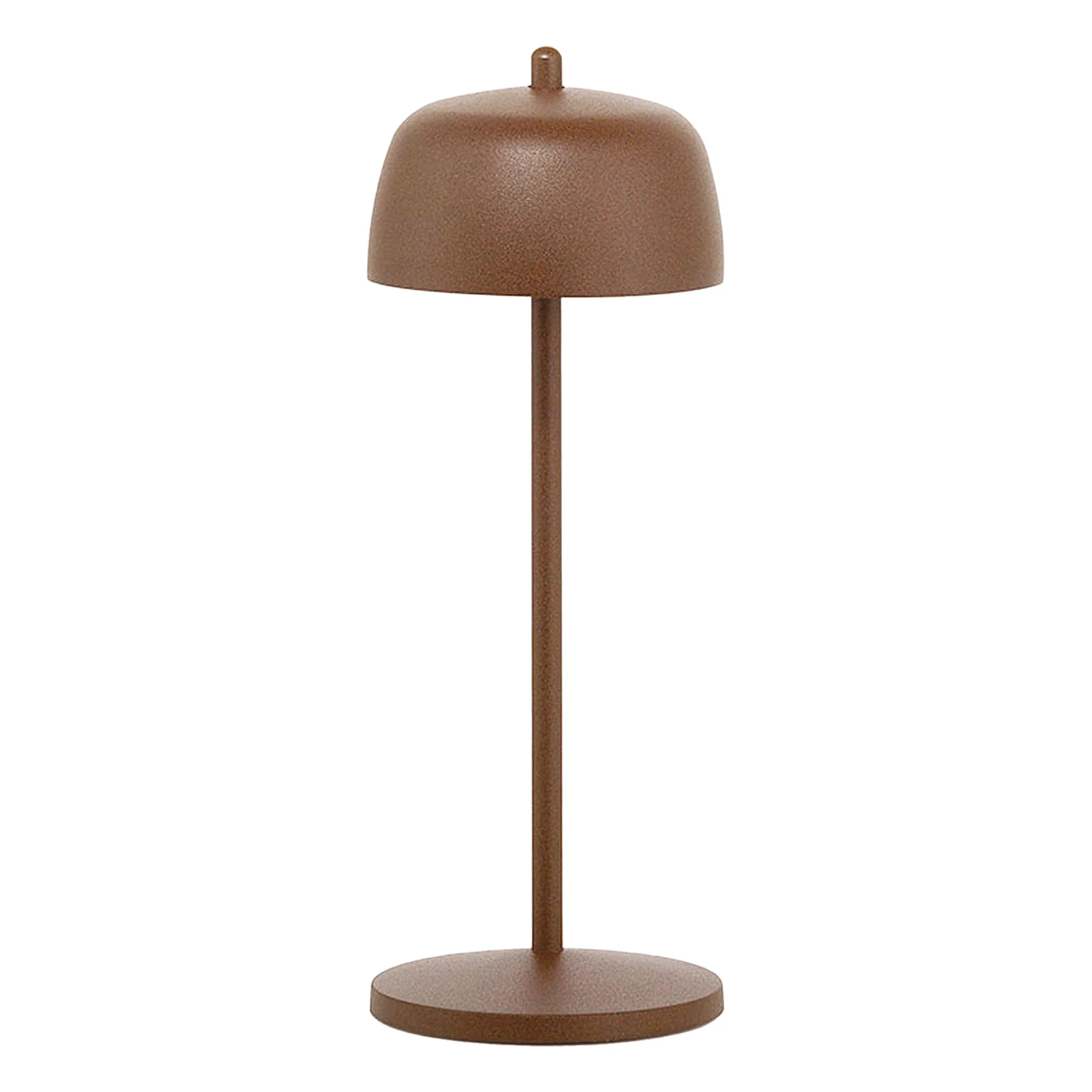 The rust Theta Pro Cordless Lamp from Zafferano.
