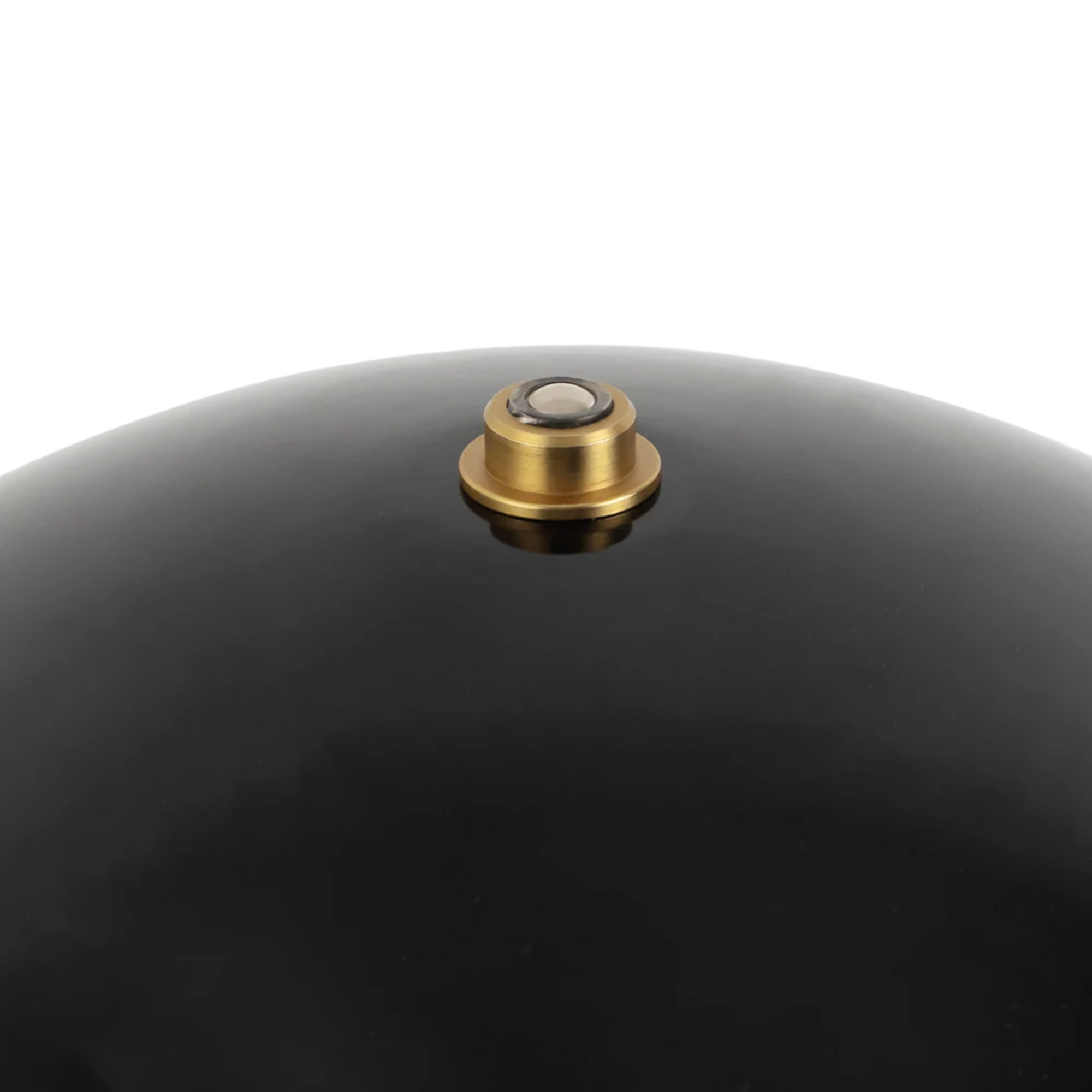 The black Poppy Cordless Lamp from Alora Mood on and off switch.