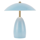The cerulean Poppy Cordless Lamp from Alora Mood.