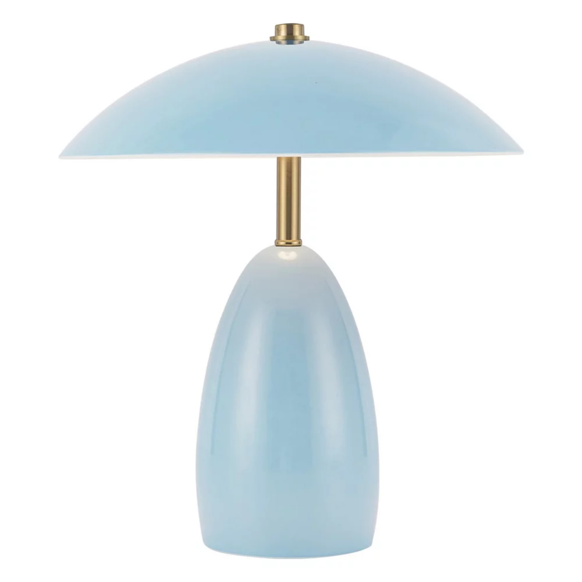 The cerulean Poppy Cordless Lamp from Alora Mood.