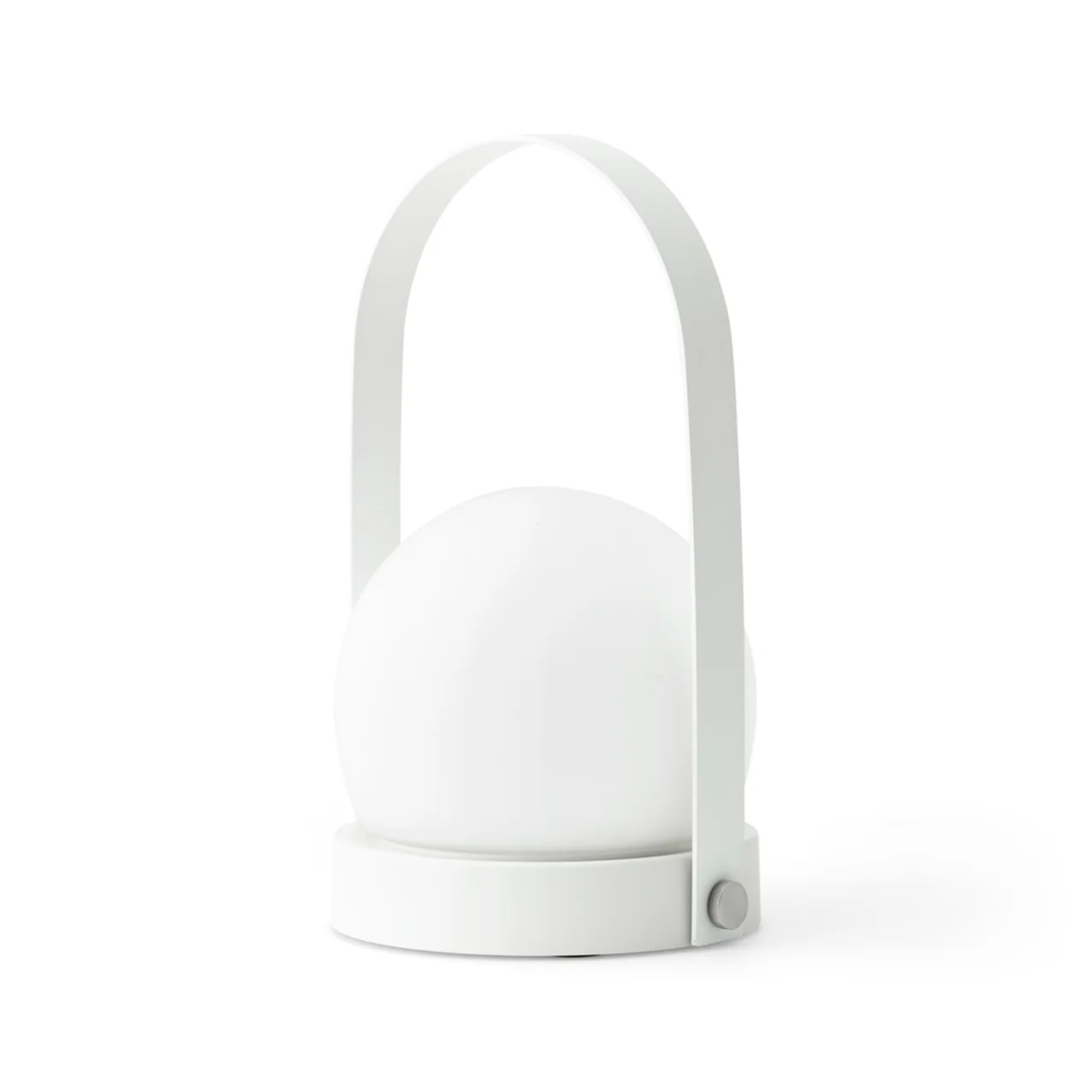 The white Carrie Portable Table Lamp from Audo Copenhagen.
