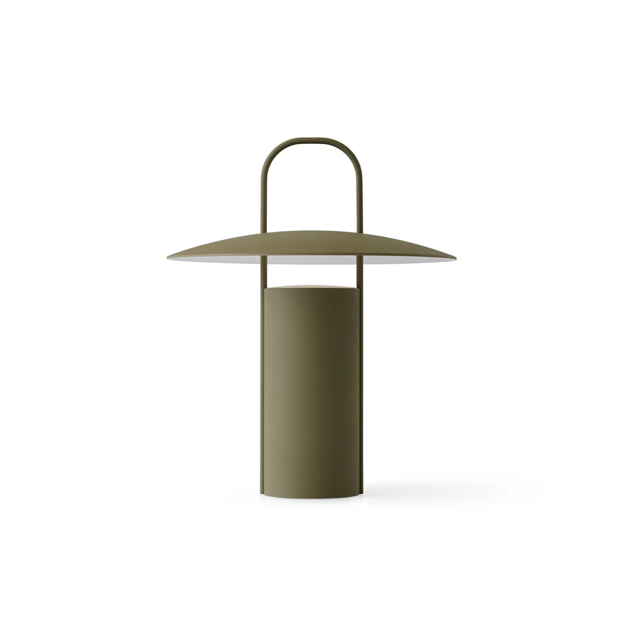 The dusty matte green Ray Portable Table Lamp from Audo Copenhagen.