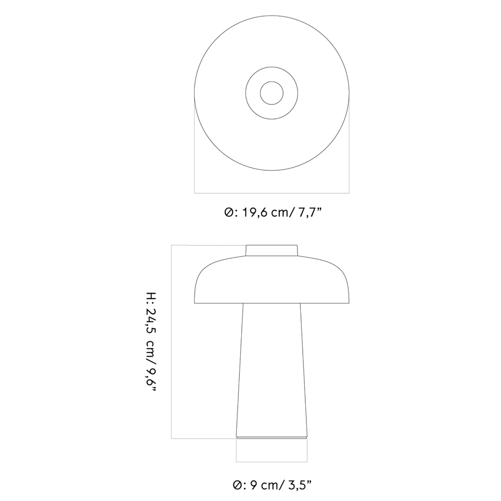 Reverse Portable Table Lamp