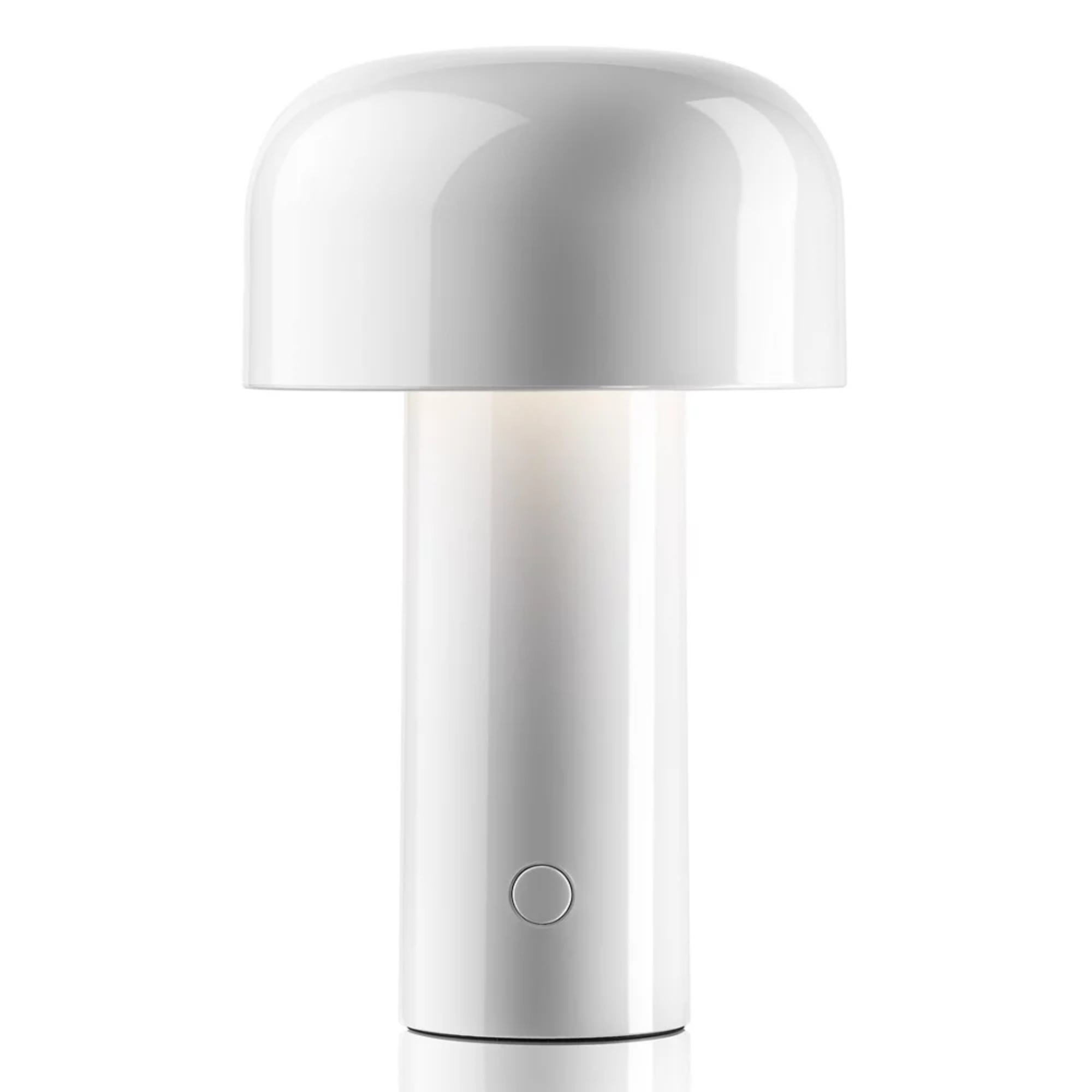 The white Bellhop Cordless Lamp from FLOS.