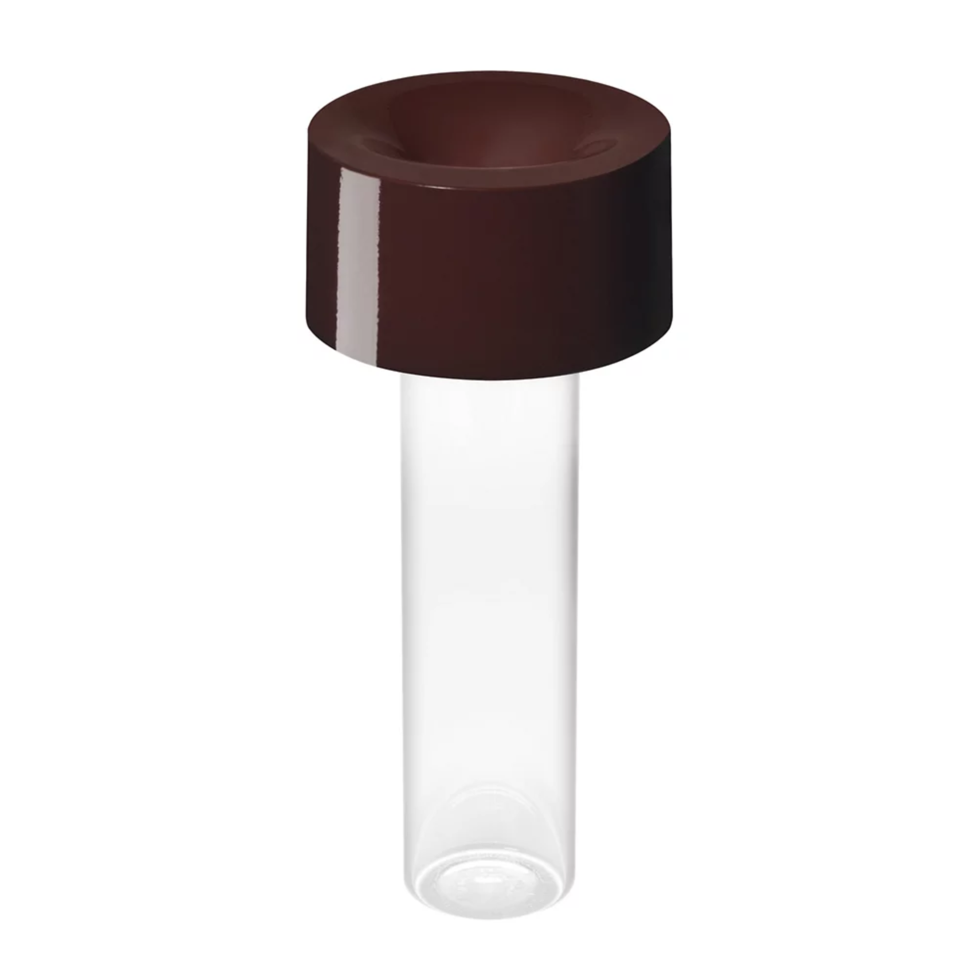 The burgundy Fleur Portable Table Lamp from Foscarini.