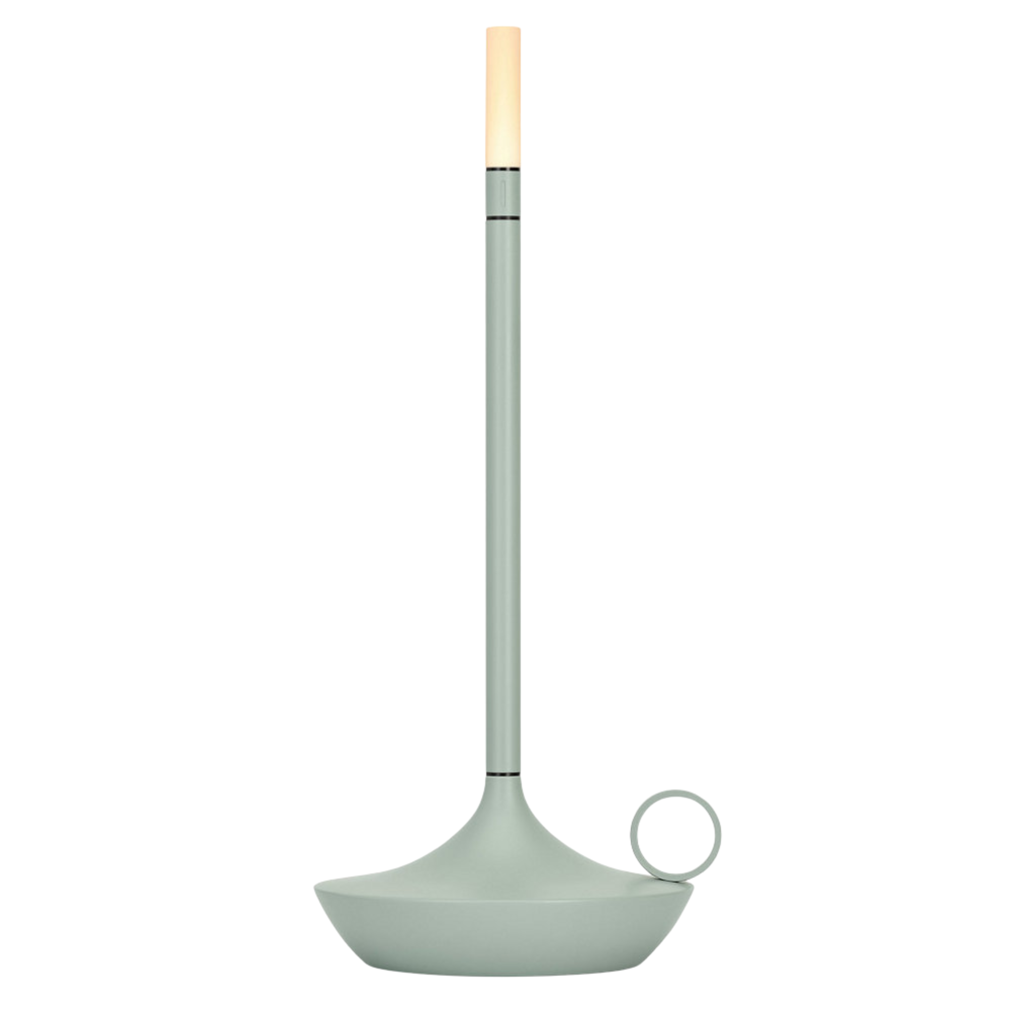 The large sage green Wick Cordless Lamp from Graypants.