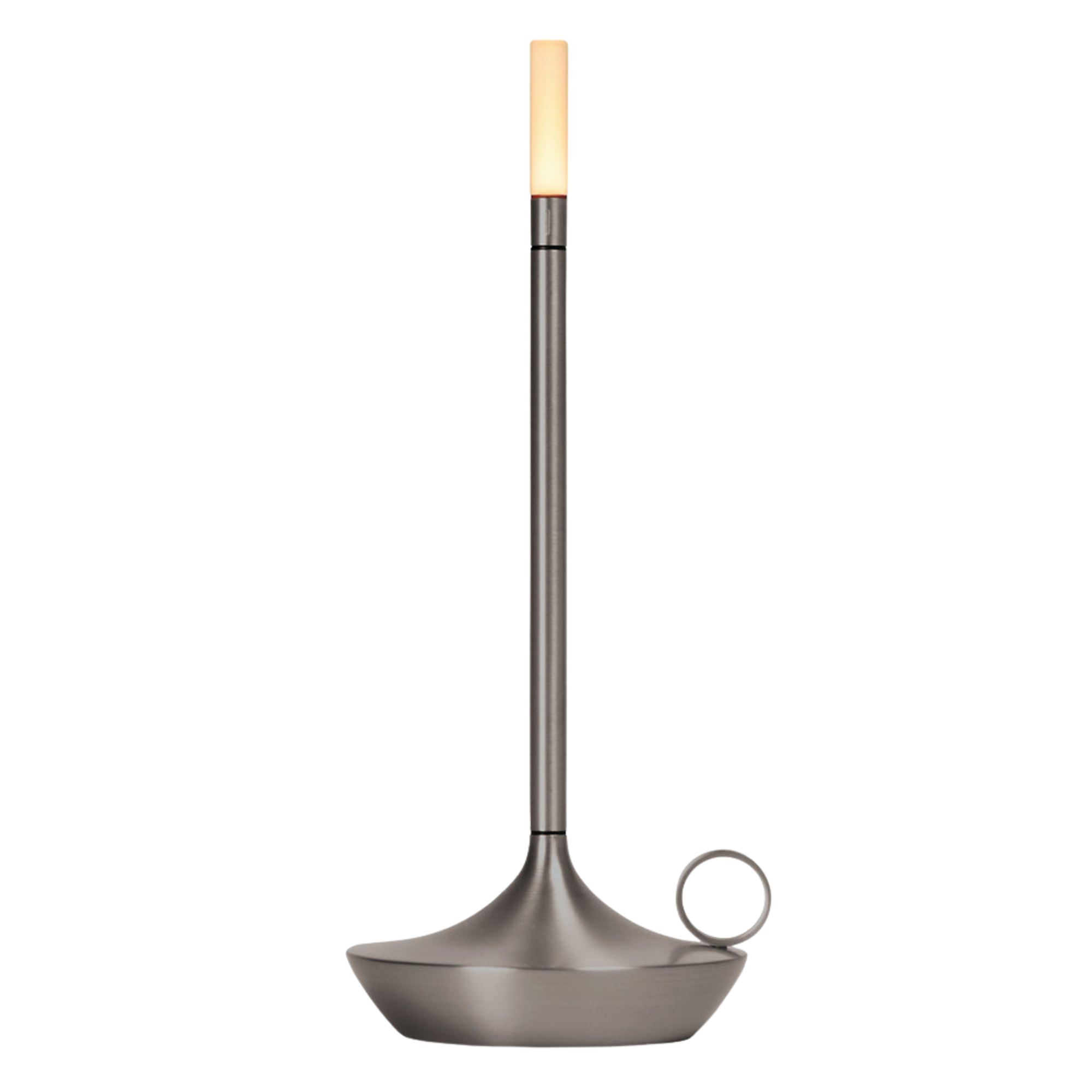 The large graphite Wick Pro Cordless Lamp from Graypants.