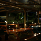 The Wick Pro Cordless Lamp from Graypants used to illuminate an outdoor restaurant space. all-groups