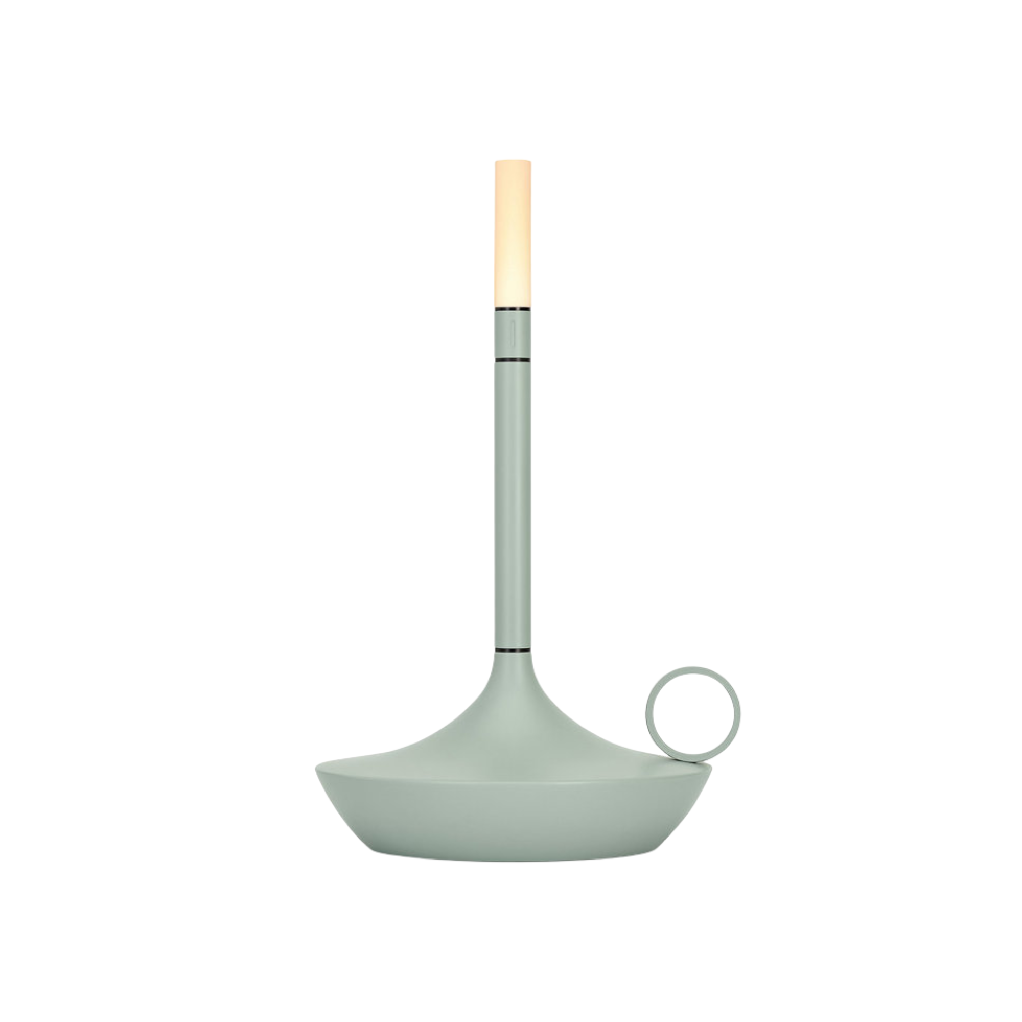 The small sage green Wick Pro Cordless Lamp from Graypants.