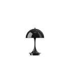 The black Panthella 160 Portable Lamp from Louis Poulsen turned off.