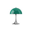 The 13.2 inch green Panthella Portable Lamp: The Originals from Louis Poulsen turned off.