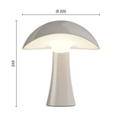 The Rumee 220 Portable Lamp from Louis Poulsen dimensions. all-groups