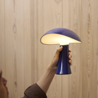 The night blue Rumee 220 Portable Lamp from Louis Poulsen, a portable light.