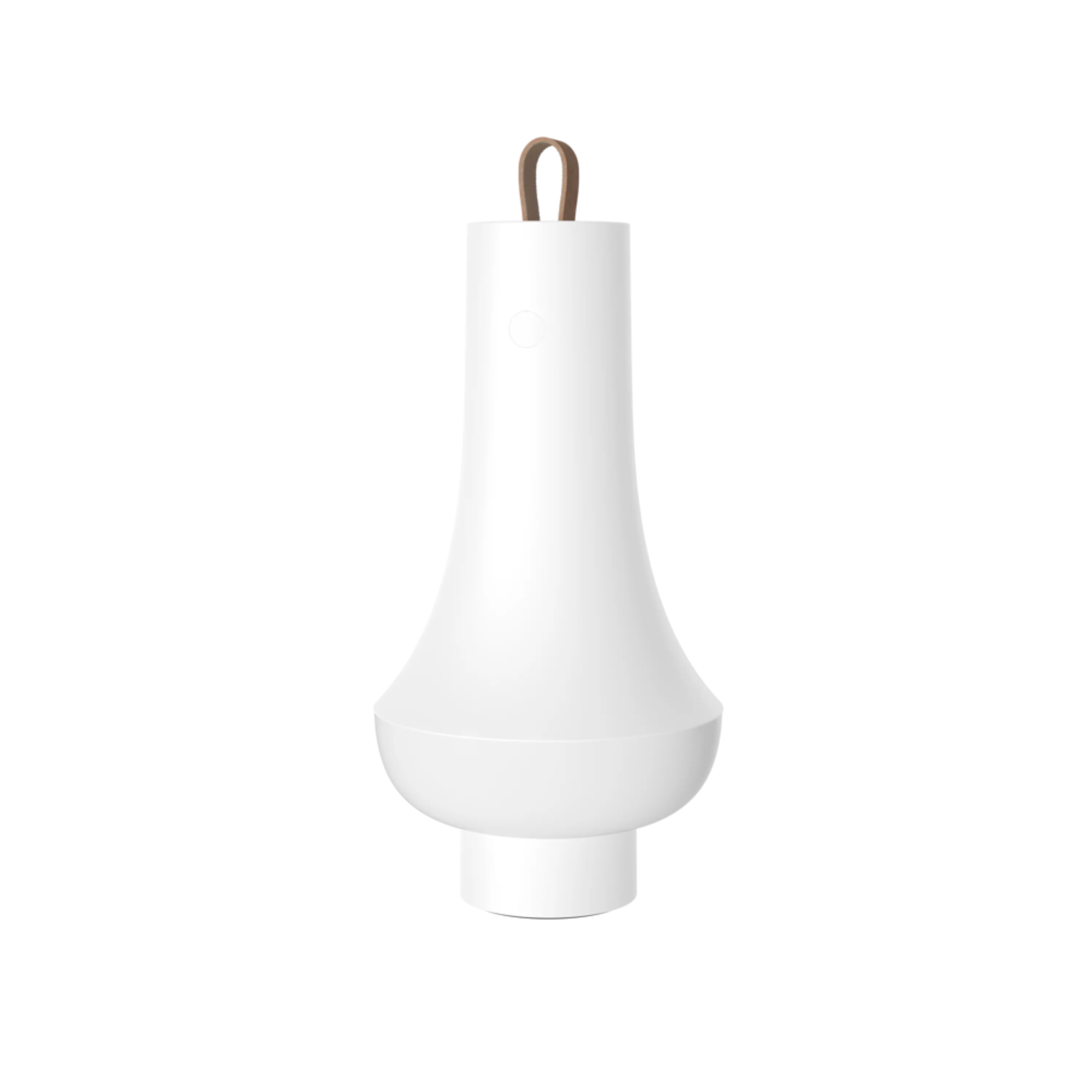 The white Tomoshi Portable Lamp from Louis Poulsen turned off.
