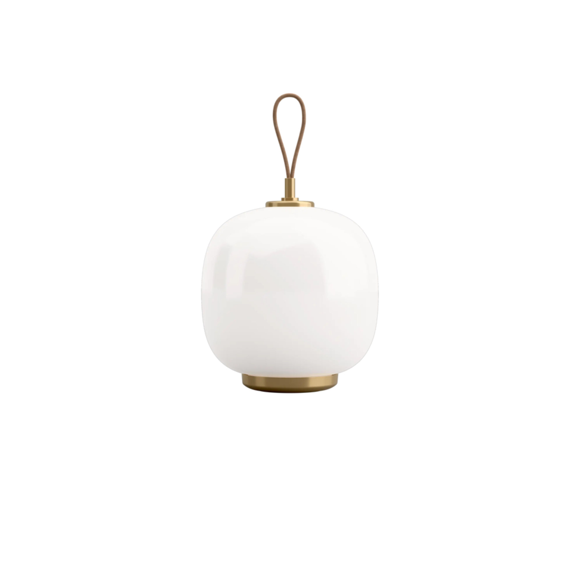 The white opal VL45 Radiohus Table Lamp from Louis Poulsen turned off.