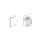 The dimensions of the Lito Classic Fabric Cordless Book Lamp from Lumio. all-groups