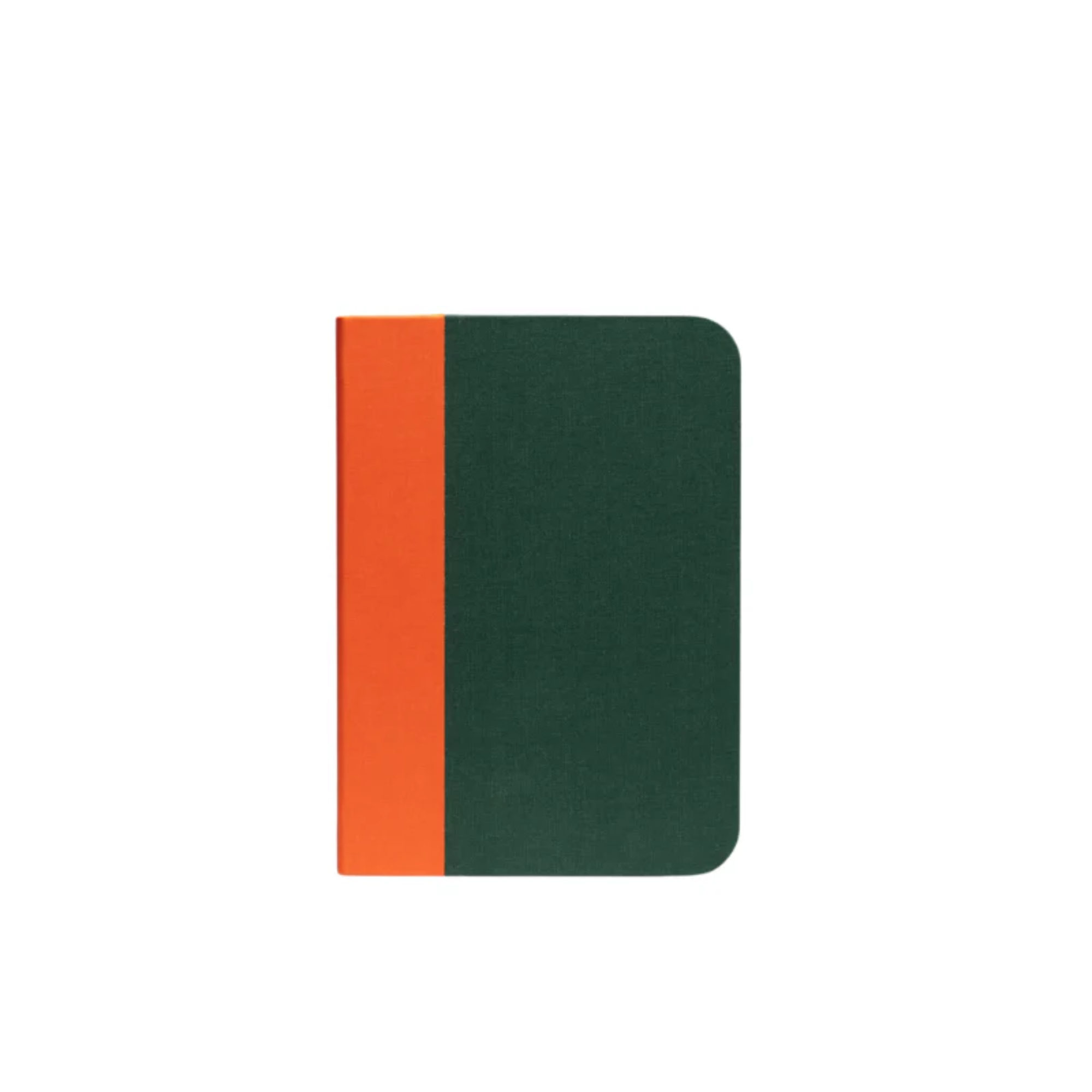 The green and orange Lito Classic Fabric Cordless Book Lamp from Lumio.