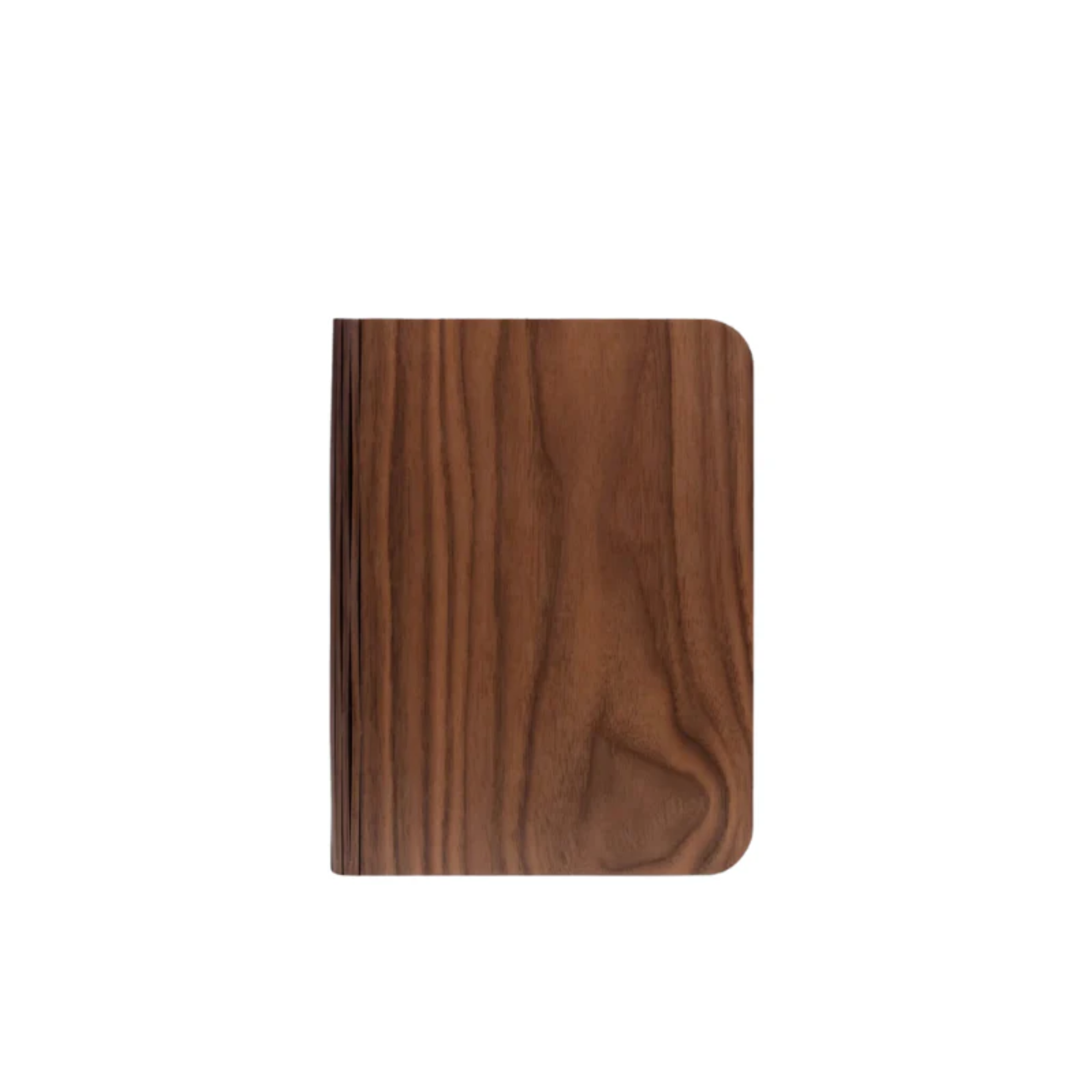 The dark walnut Lito Classic Wood Cordless Book Lamp from Lumio.