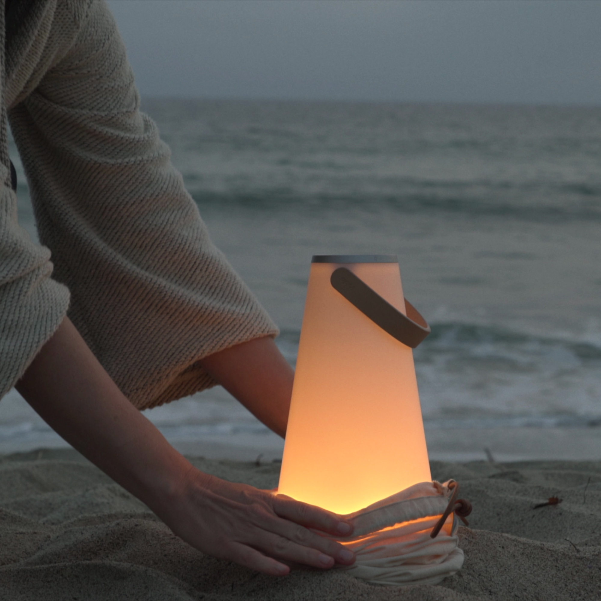 The Uma Sound Table Lamp from Pablo Designs, an outdoor light.