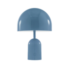 The baby blue Bell Cordless Lamp from Tom Dixon turned off.