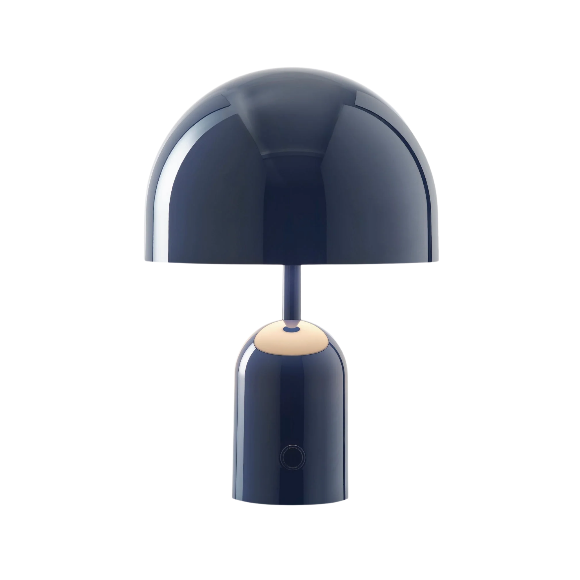 The indigo Bell Cordless Lamp from Tom Dixon.