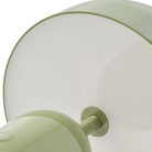 The moss Bell Cordless Lamp from Tom Dixon close up.
