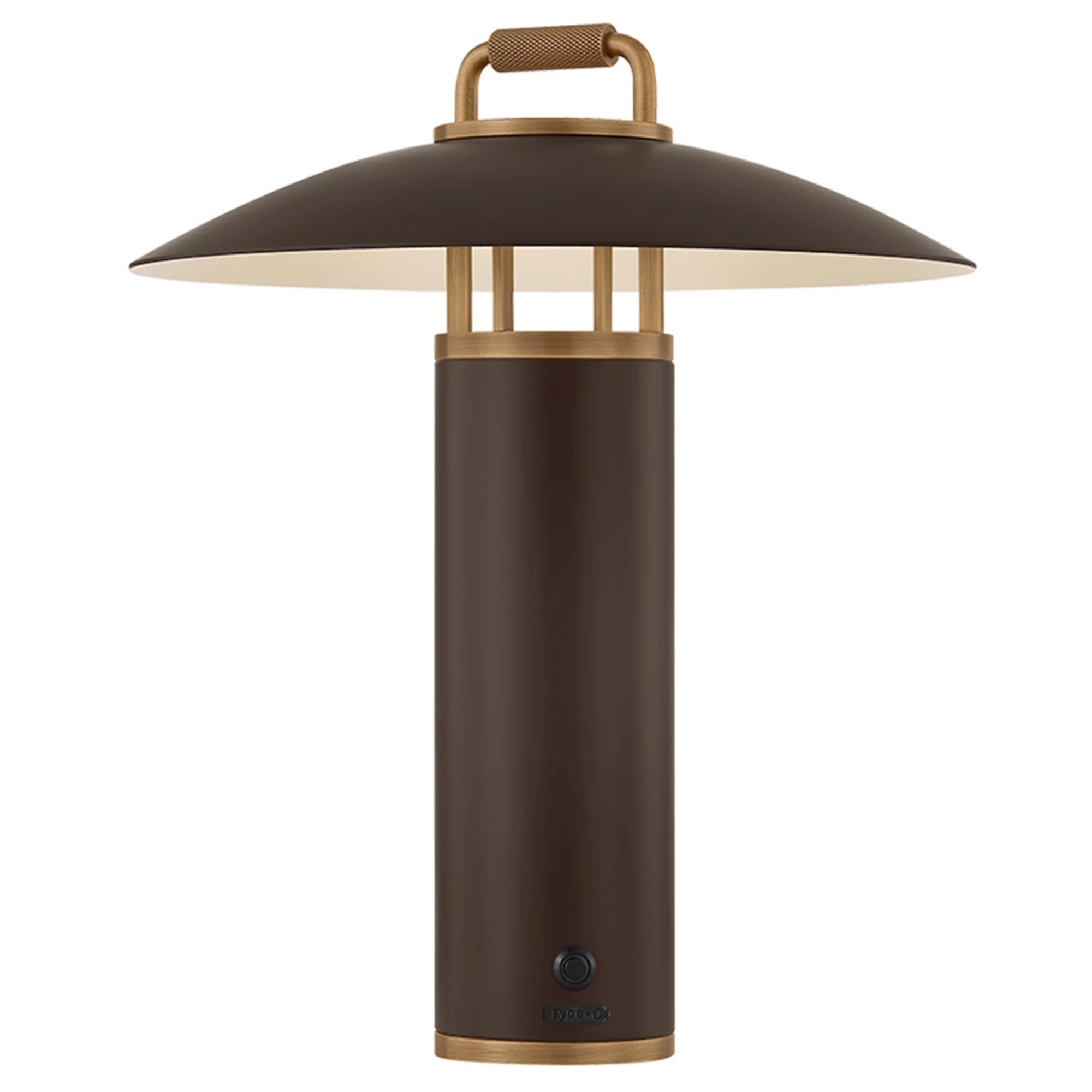 The Birk Outdoor Rechargeable Table Lamp from Troy Lighitng.