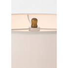 The brass Bryant Adjustable Cordless Floor Lamp showing the shade and finish in detail.