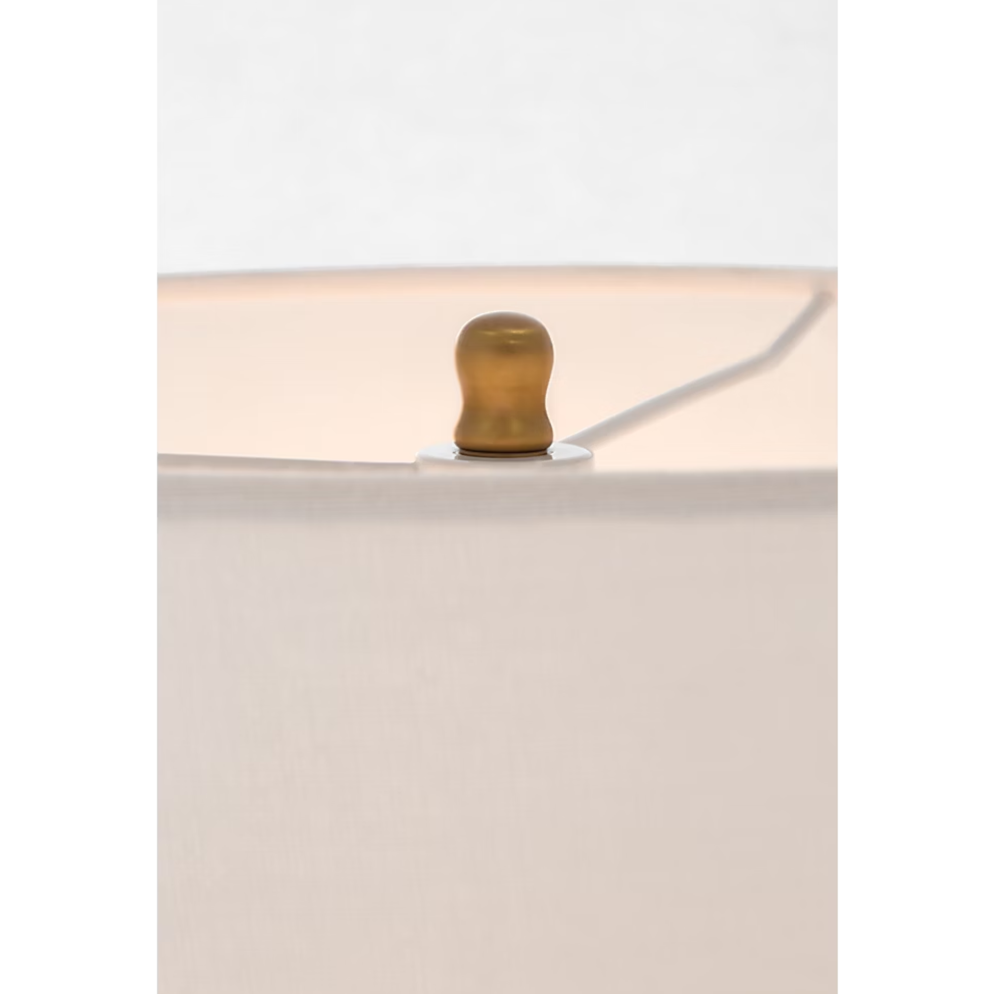 The bronze and hand rubbed antique brass Bryant Adjustable Cordless Floor Lamp showing the shade and finish in detail.