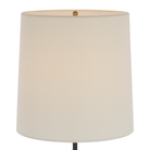 The bronze and hand rubbed antique brass Bryant Adjustable Cordless Floor Lamp shade.